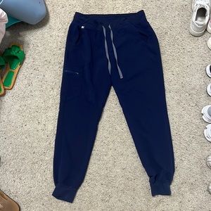 Figs joggers ! - high waisted Zamora jogger scrub pants in navy!
